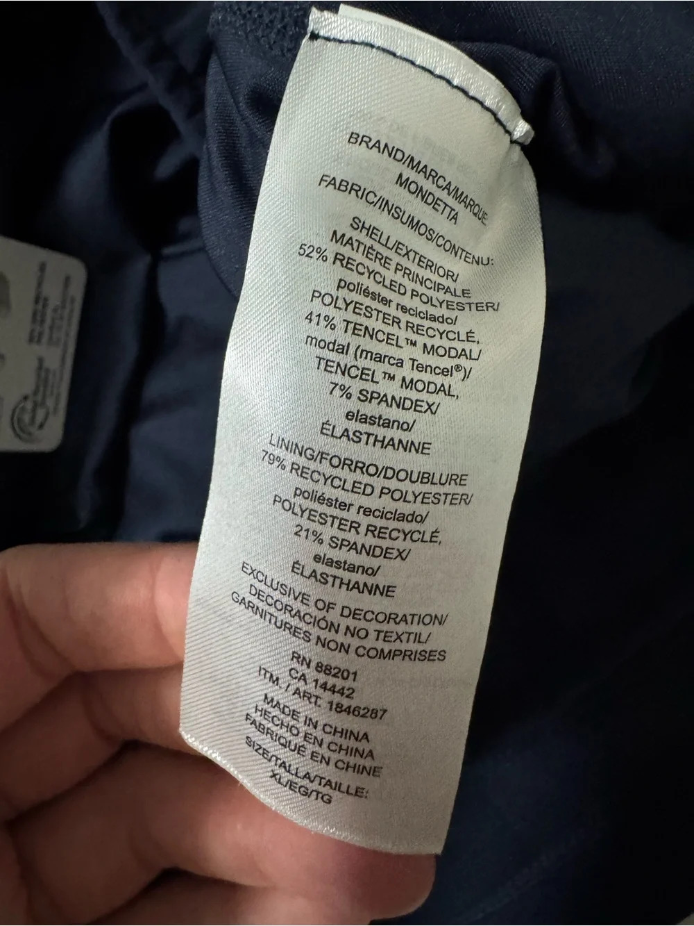 NWT Mondetta High Rise Walking Skort Navy XL Athleisure Activewear - Picture 10 of 11